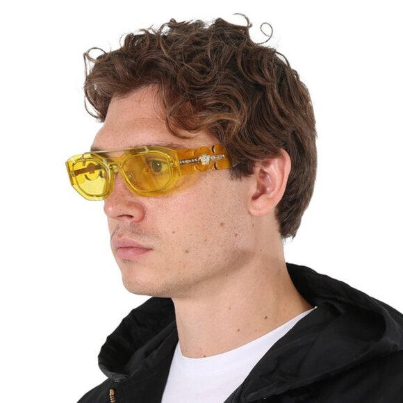 Versace VE2235 125271 Geometric Sunglasses – Transparent Green/Green - Picture 2 of 11